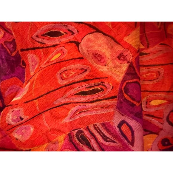 NWT Misa Los Angeles One-Shoulder Tiered Dress Butterfly Purple & Pink Chiffon S - Picture 10 of 12